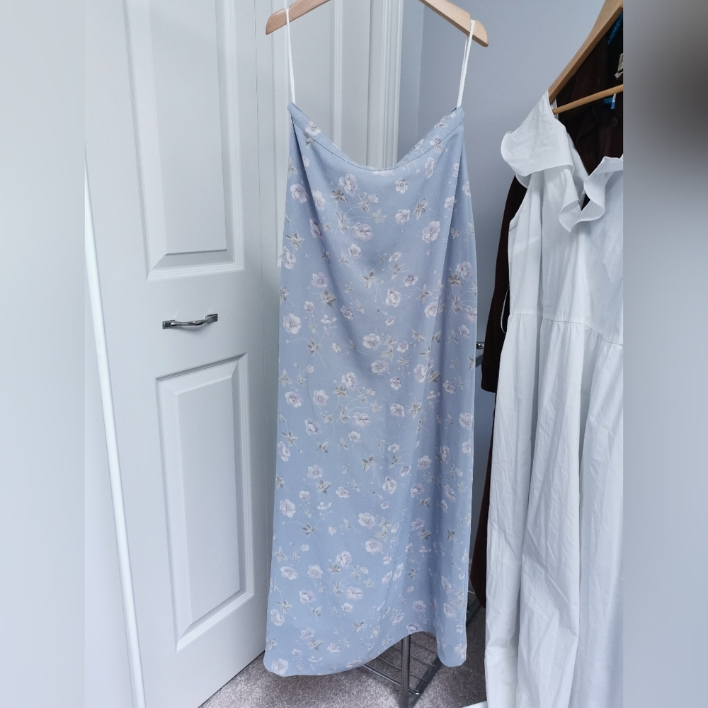 Vintage Floral Midi Skirt